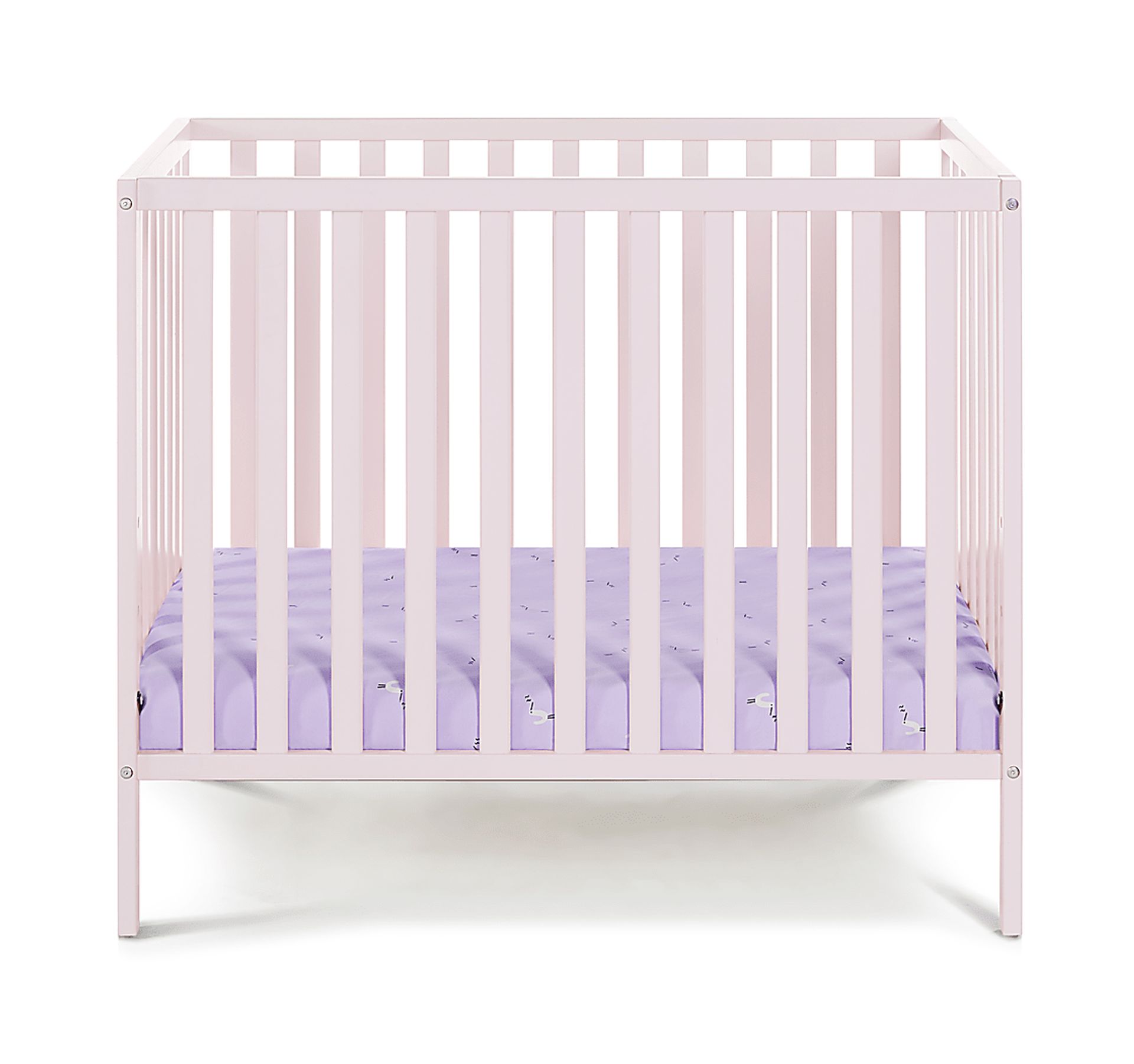 Castellon Pink Mini Crib with Mattress Pad - Image 4