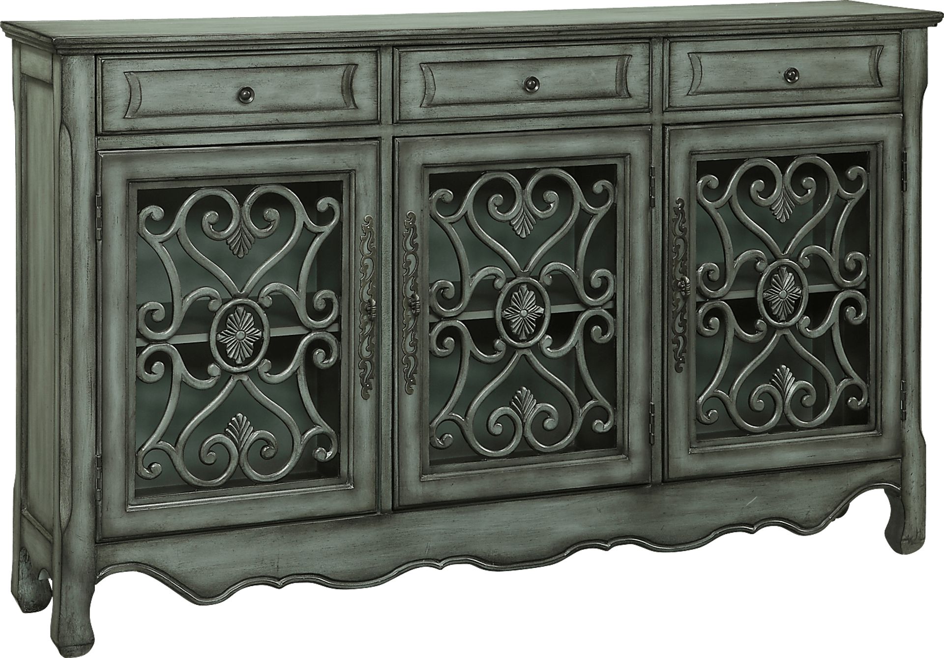 Castlehayne Green Credenza - Image 1