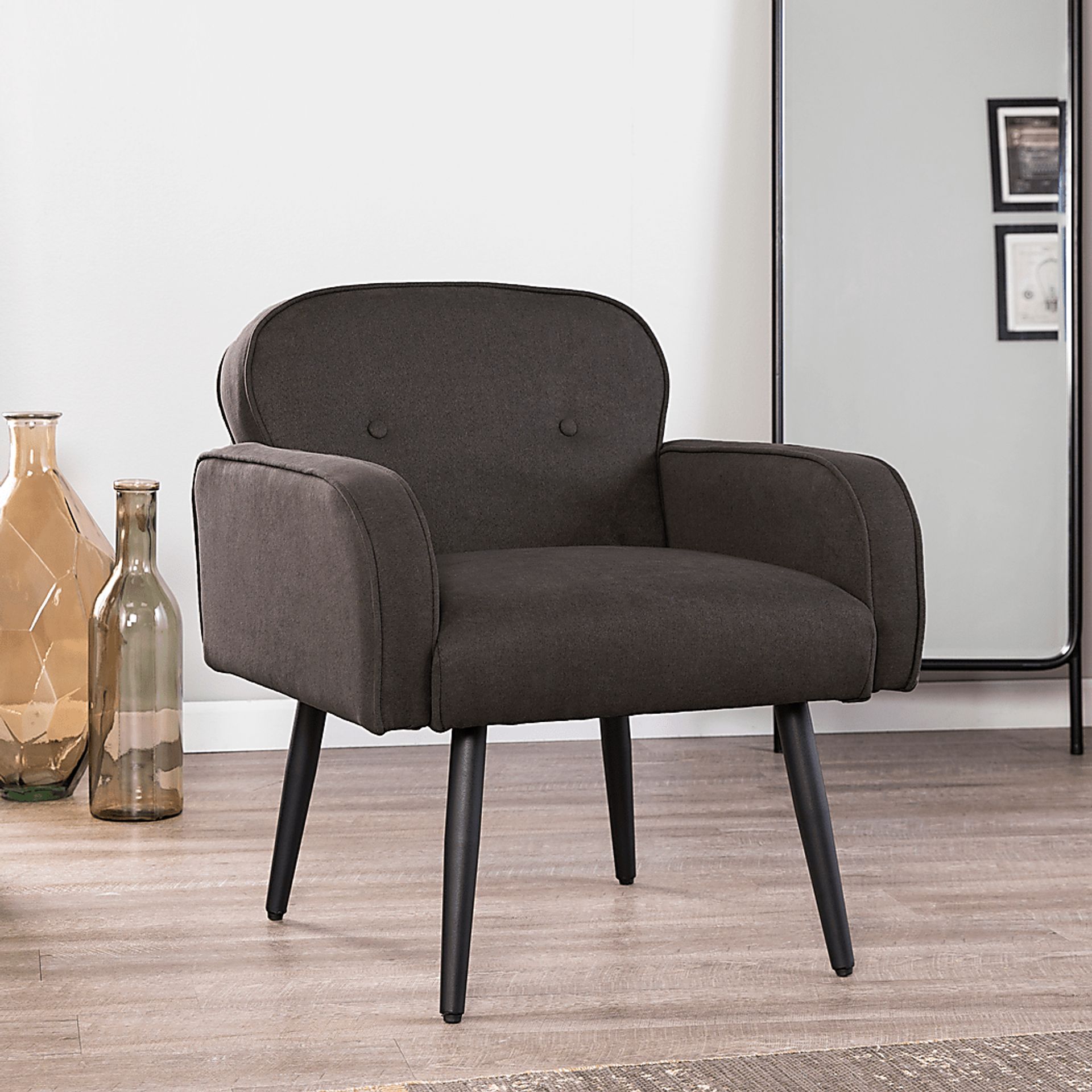 Castlemain Charcoal Accent Chair - Image 4