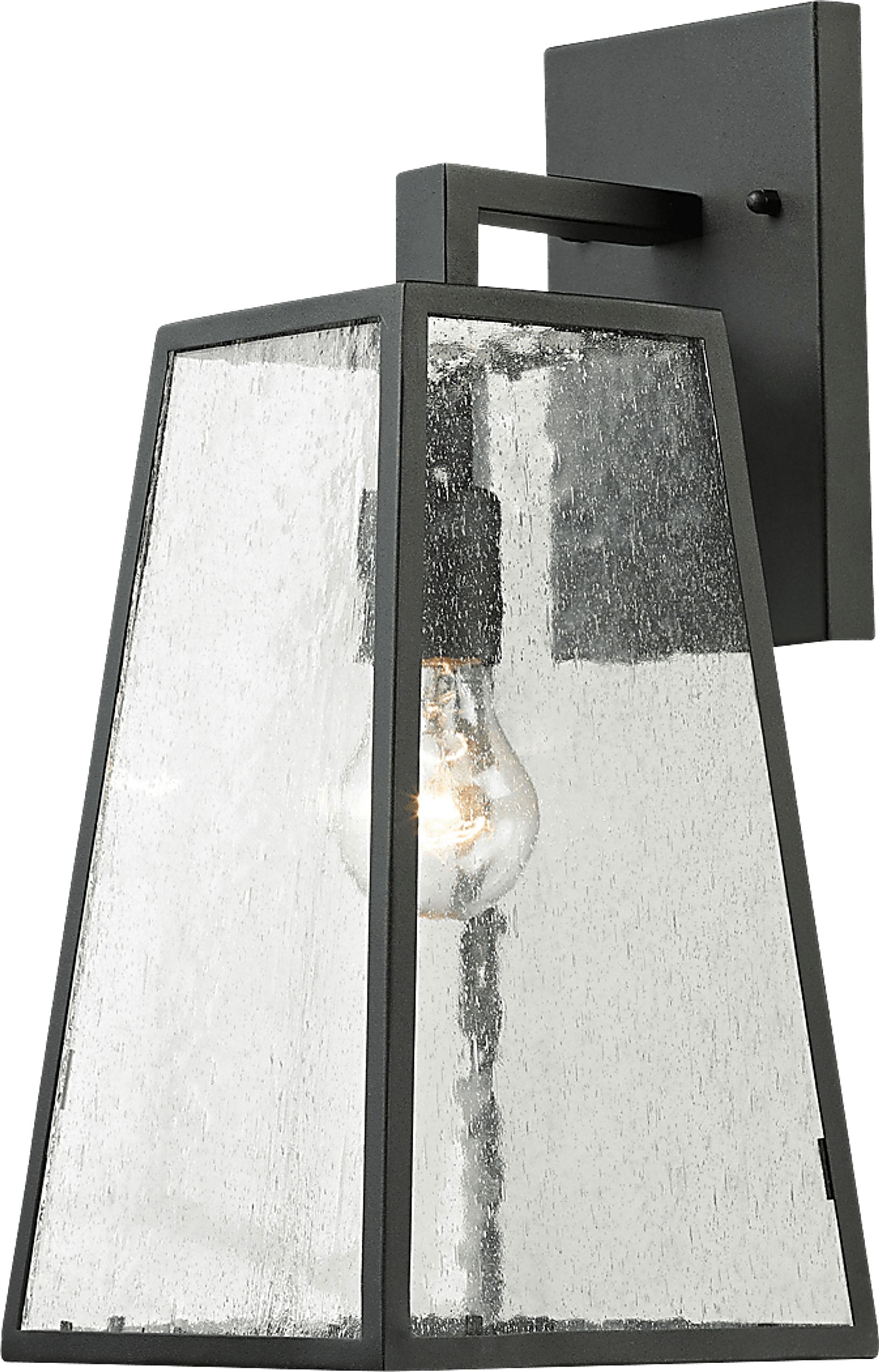 Castlereagh Black Large Outdoor Wall Sconce - Image 1