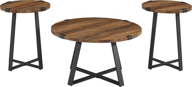 Castletroy Brown Cocktail Table Set - Thumbnail - Image 2