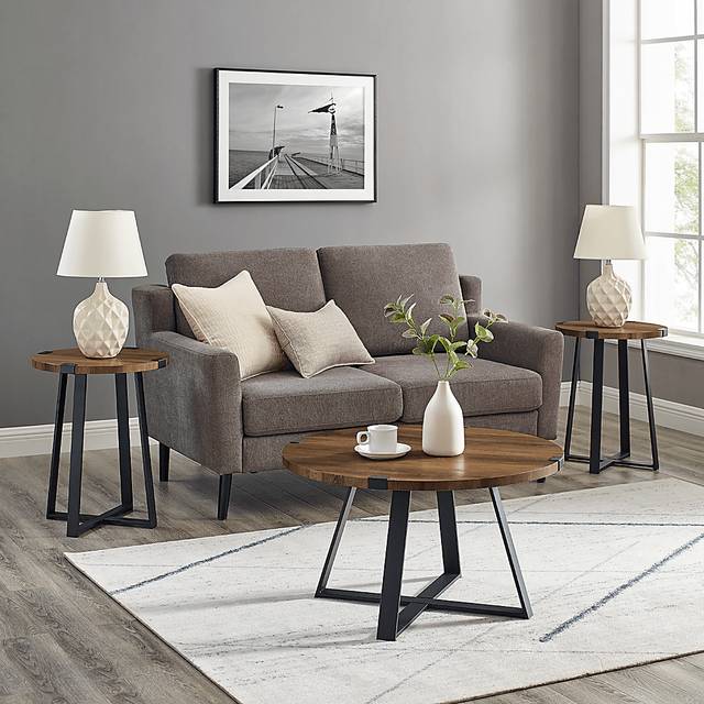 Castletroy Brown Cocktail Table Set - Thumbnail - Image 4