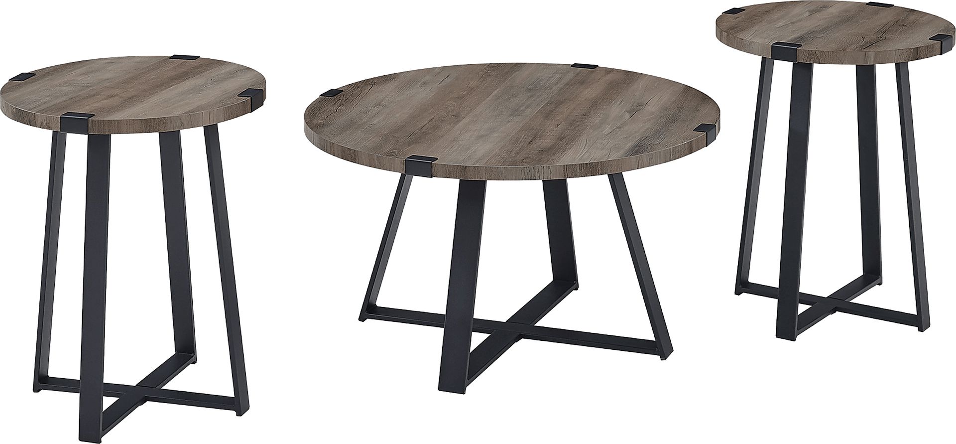 Castletroy Dark Gray Cocktail Table Set - Image 3