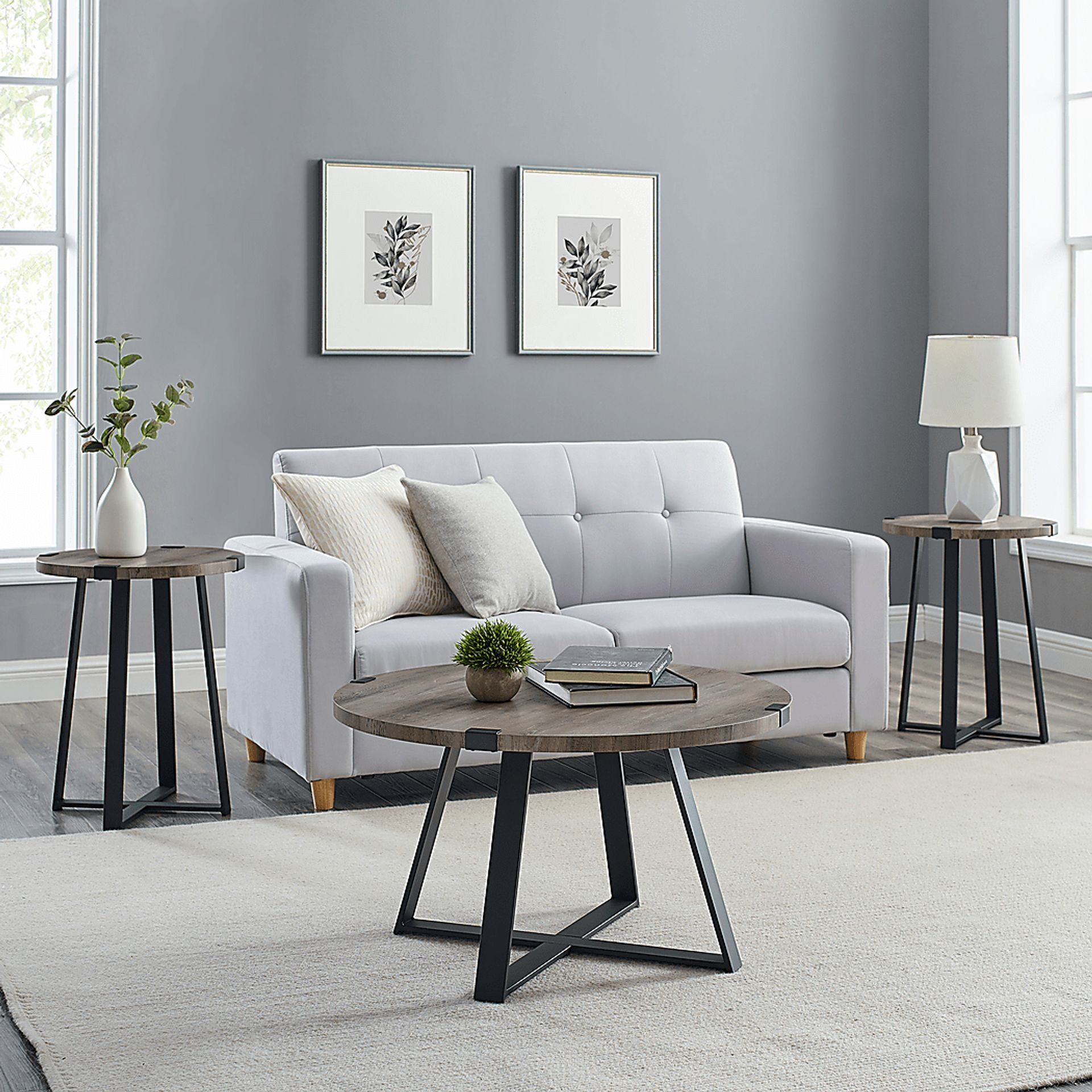 Castletroy Dark Gray Cocktail Table Set - Image 5