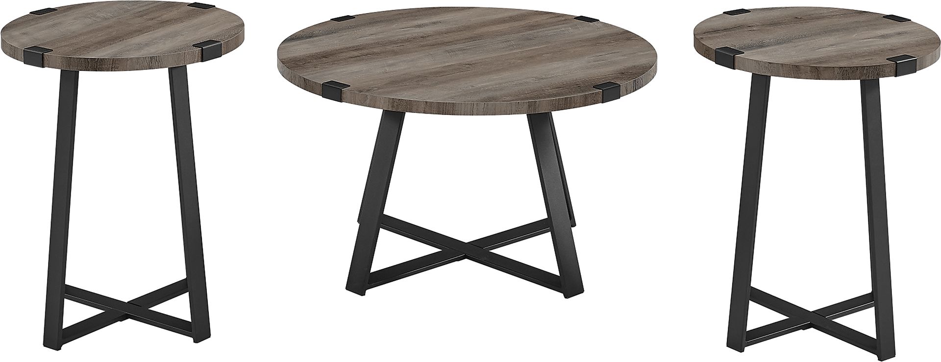 Castletroy Dark Gray Cocktail Table Set - Image 1