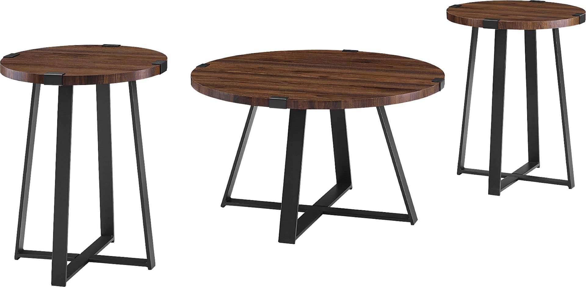 Castletroy Walnut Cocktail Table Set - Image 3