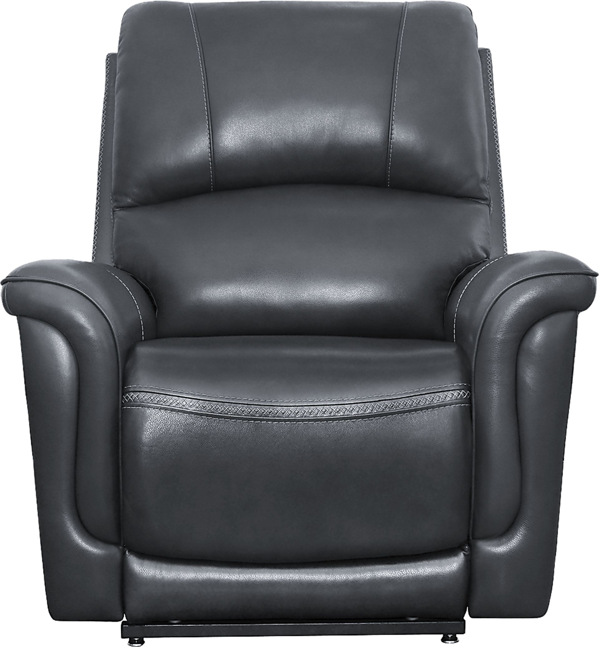 Castmore Black Triple Power Leather Recliner - Image 2