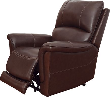 Castmore II Brown Leather Triple Power Lift Recliner
