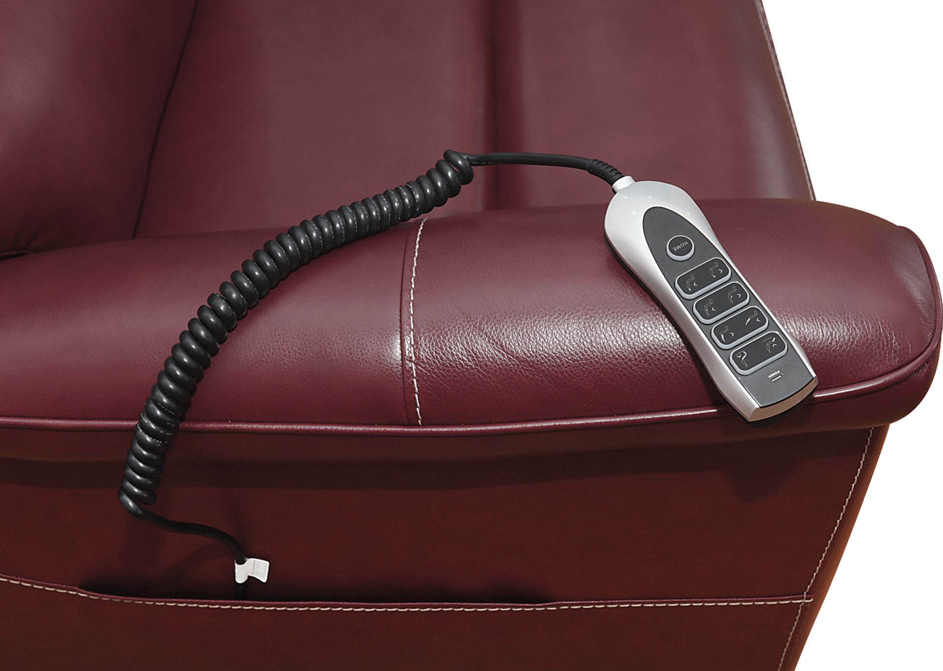 Castmore II Red Triple Power Lift Recliner - Image 4