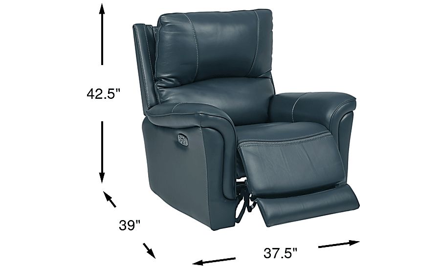Castmore Leather Triple Power Recliner - Thumbnail 2