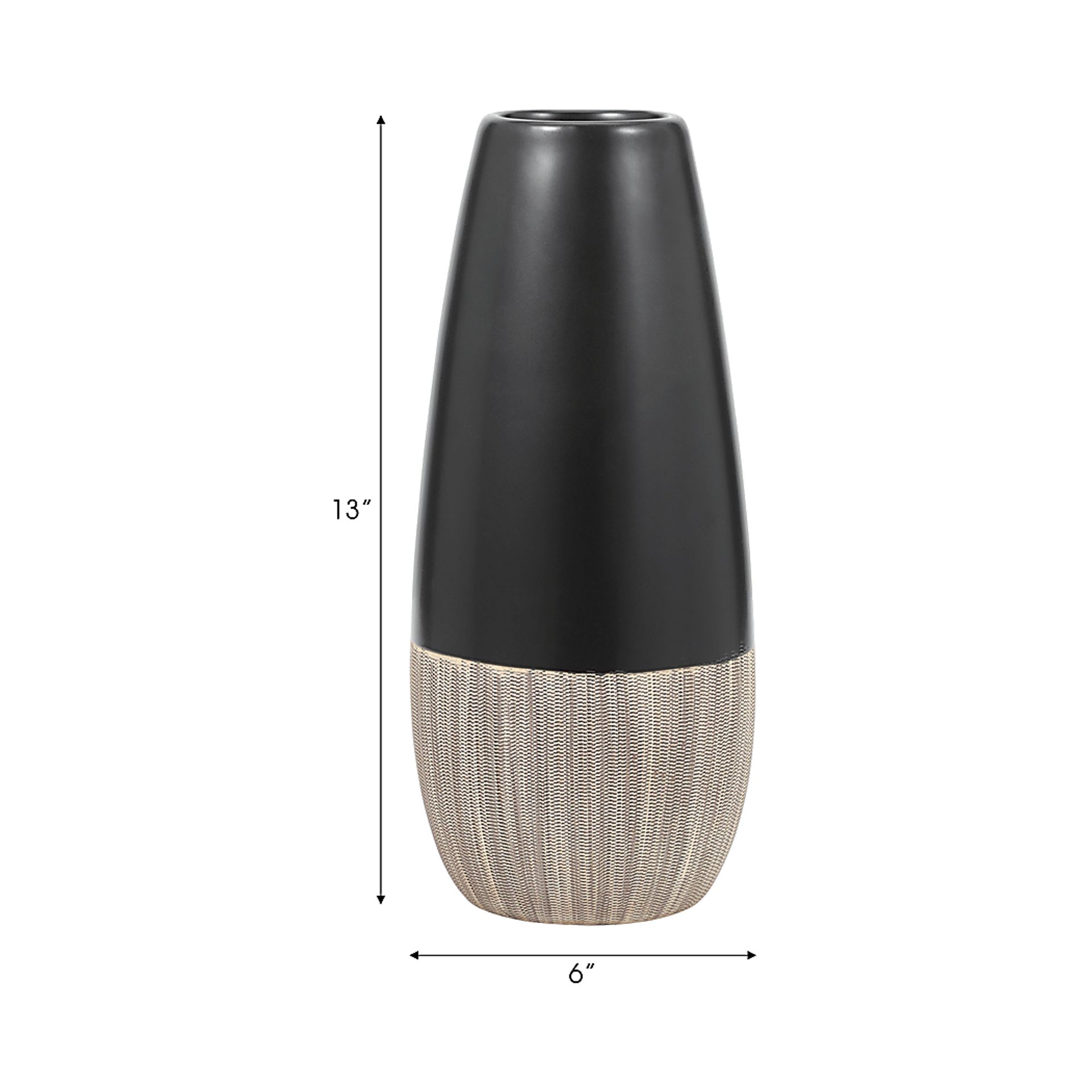 Cataldi Black 13 in. Vase - Image 7