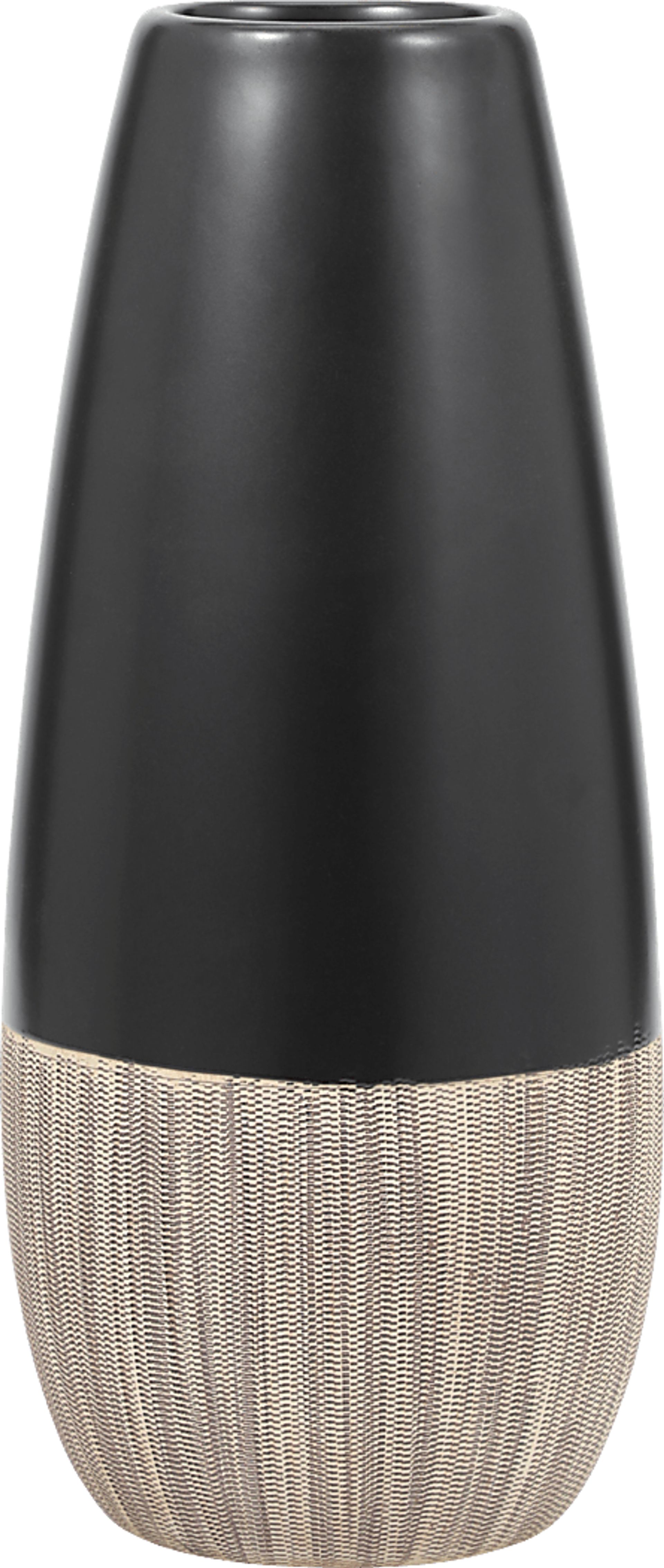 Cataldi Black 13 in. Vase - Image 1