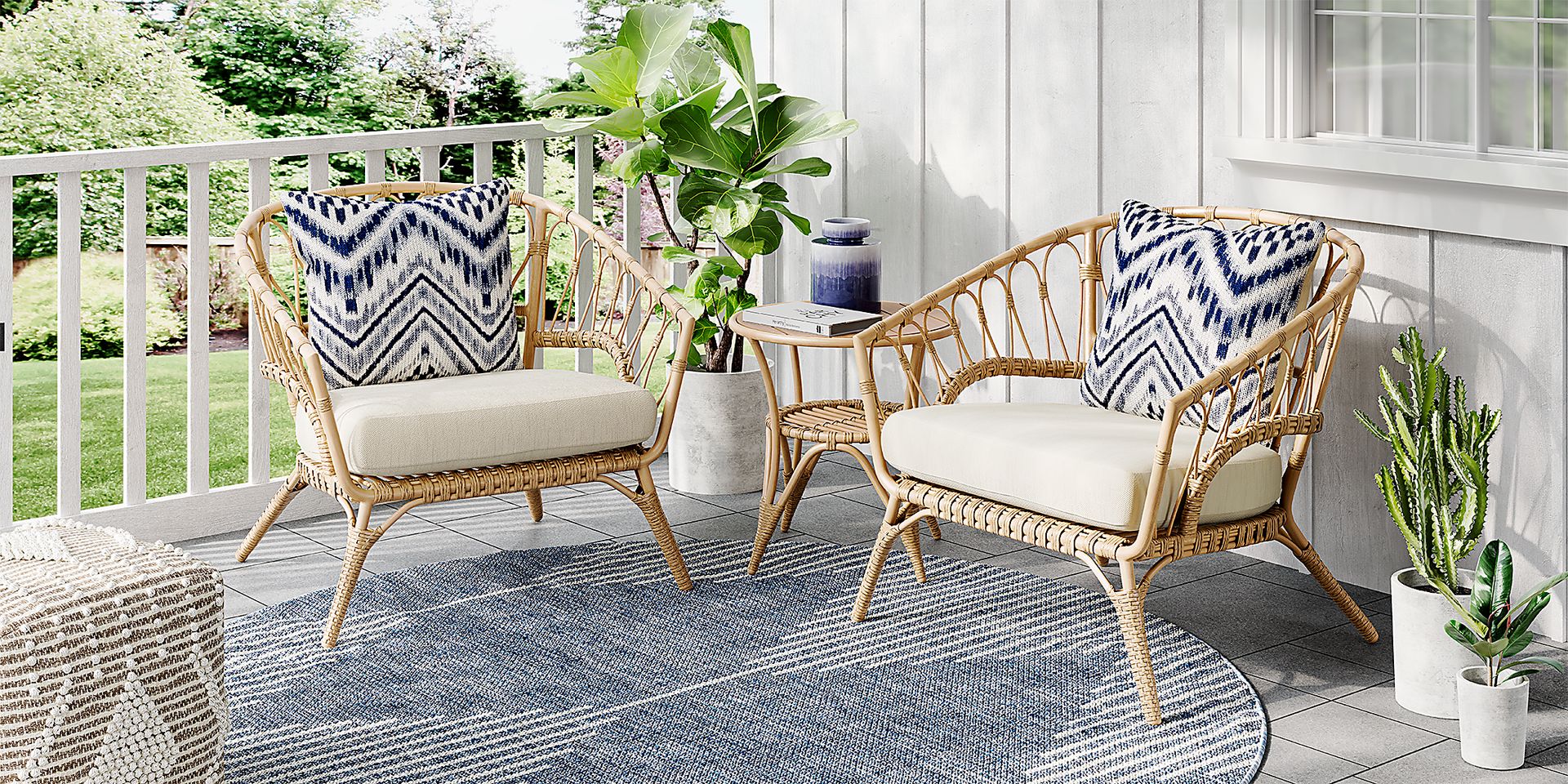 Catalina Natural Outdoor End Table - Image 2