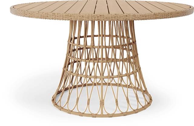 Catalina Natural 5 Pc Round Outdoor Dining Set - Thumbnail - Image 3