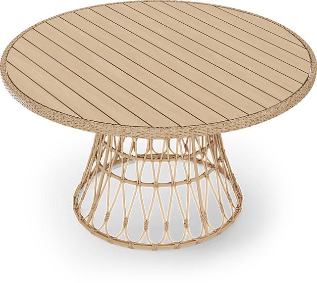 Catalina Natural 5 Pc Round Outdoor Dining Set - Thumbnail - Image 4