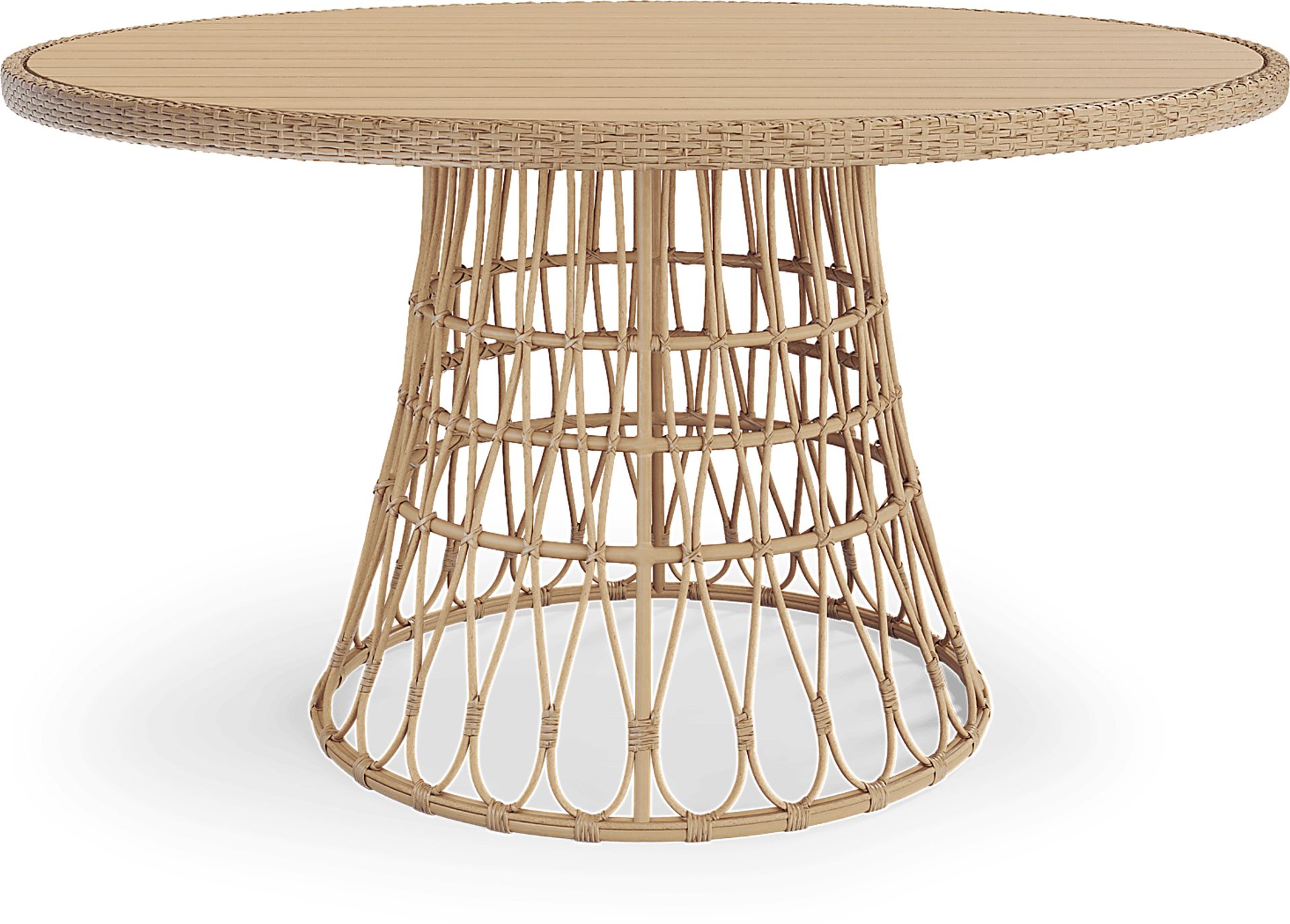 Catalina Natural 5 Pc Round Outdoor Dining Set - Image 5