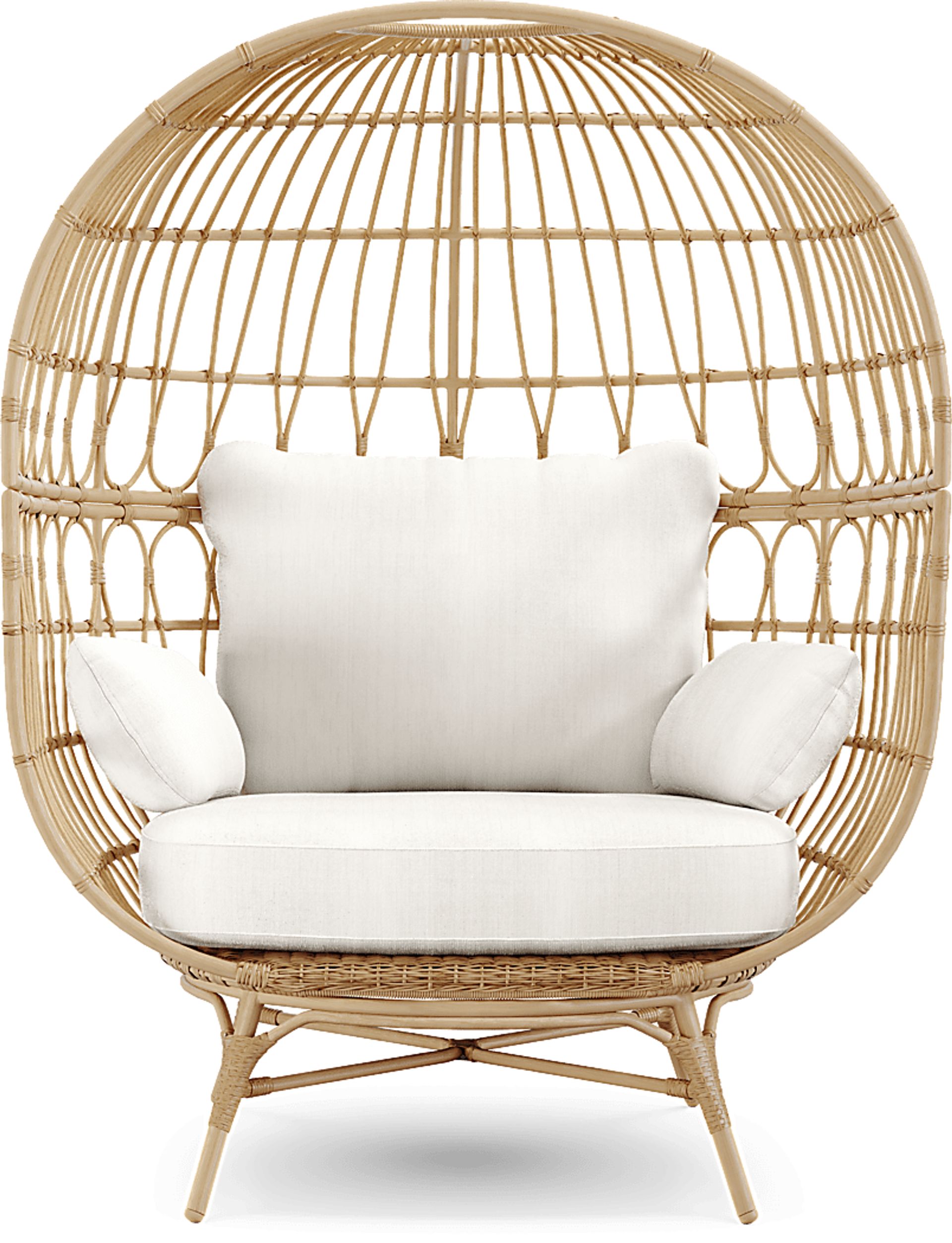 Catalina Natural Outdoor Egg Chair - Image 2