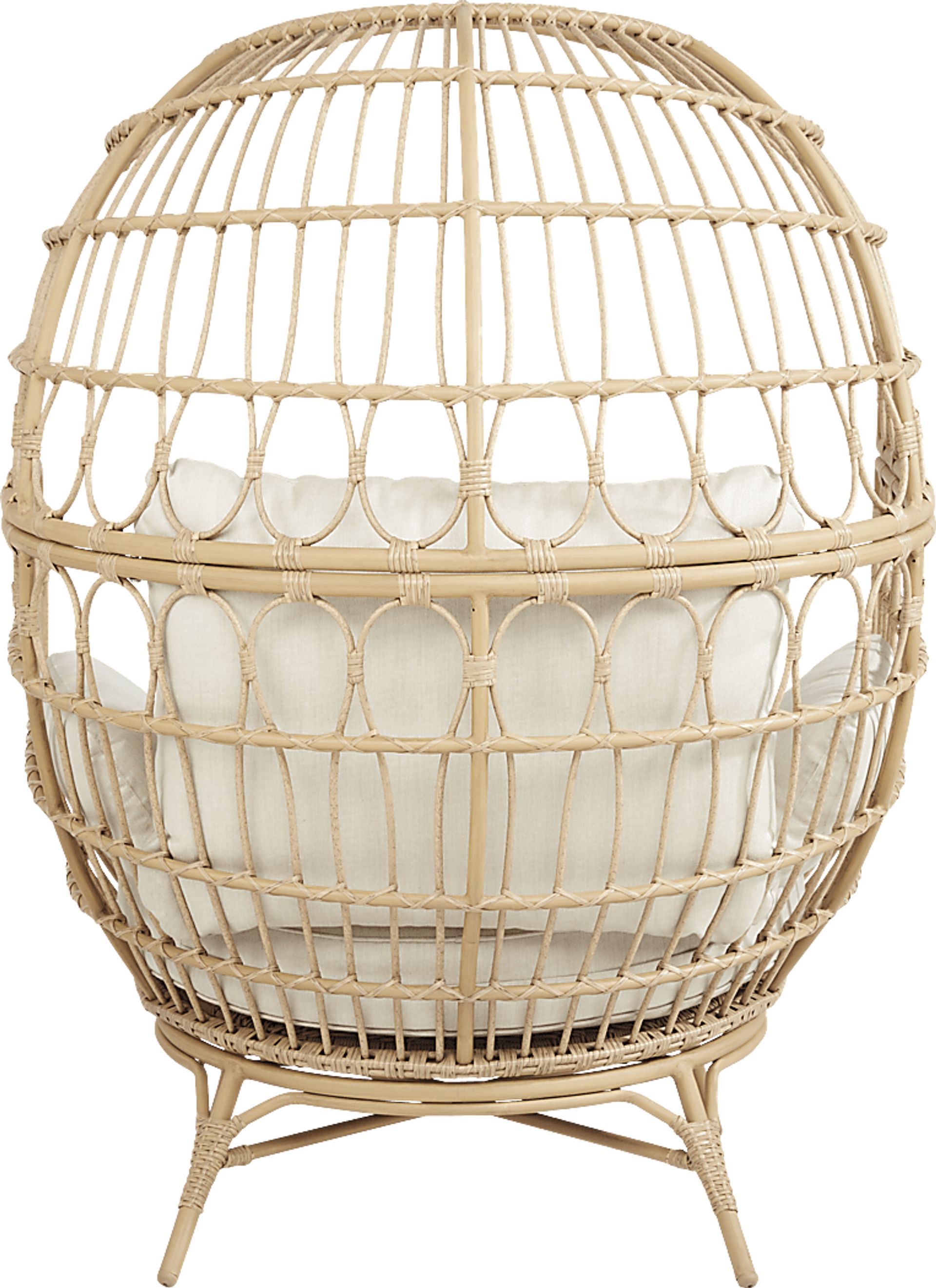 Catalina Natural Outdoor Egg Chair - Image 3