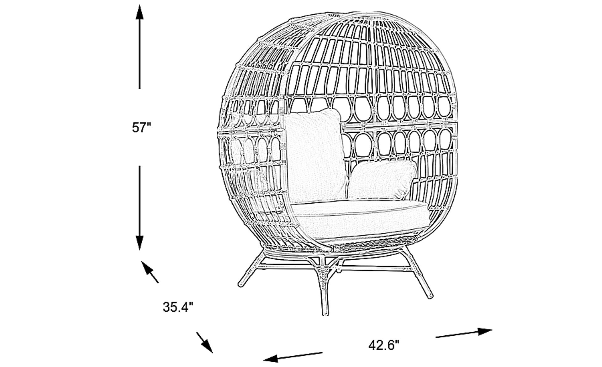 Dimension Image. Please refer to the Dimension Tab on this page for dimension details.