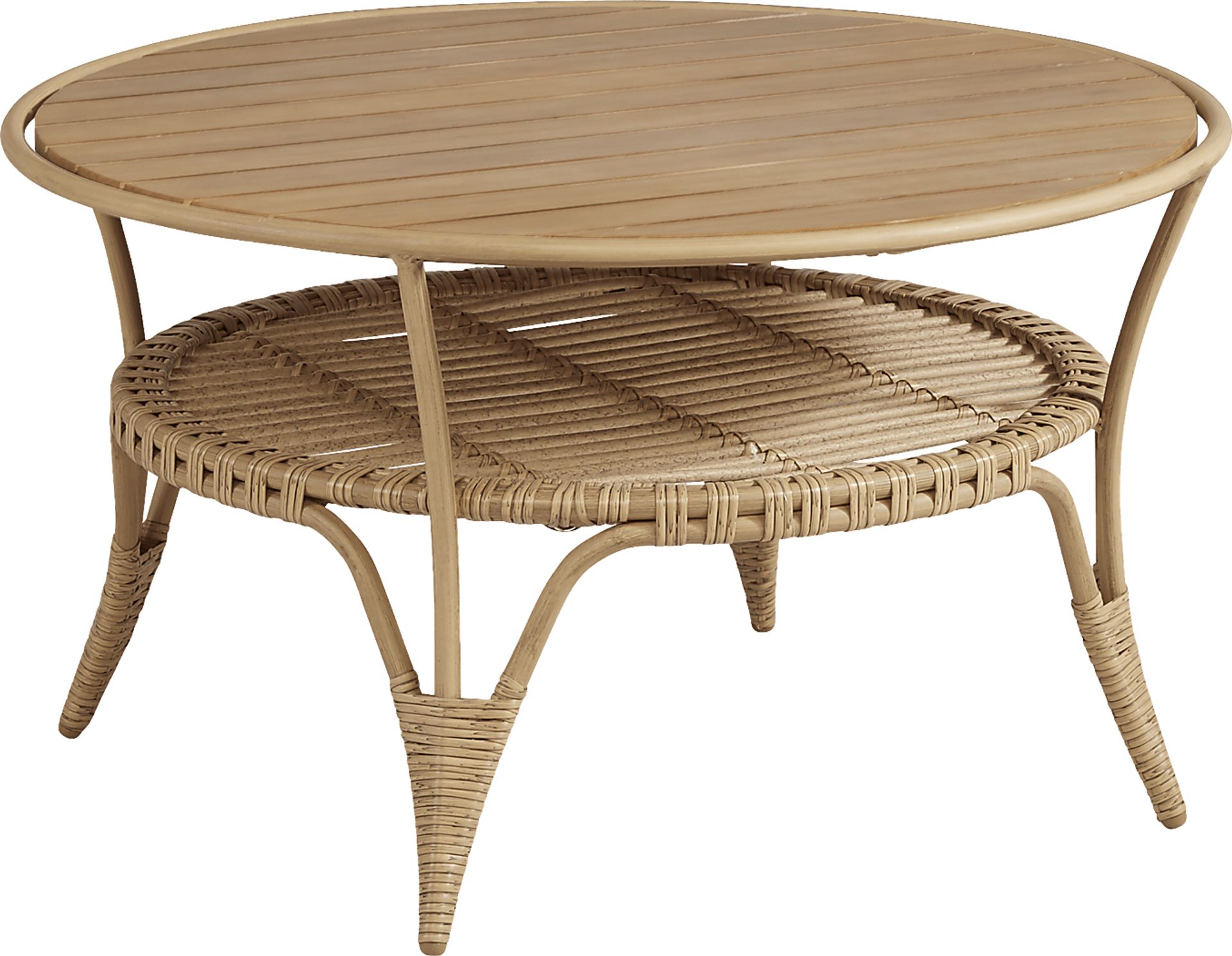 Catalina Natural Outdoor Cocktail Table - Image 3