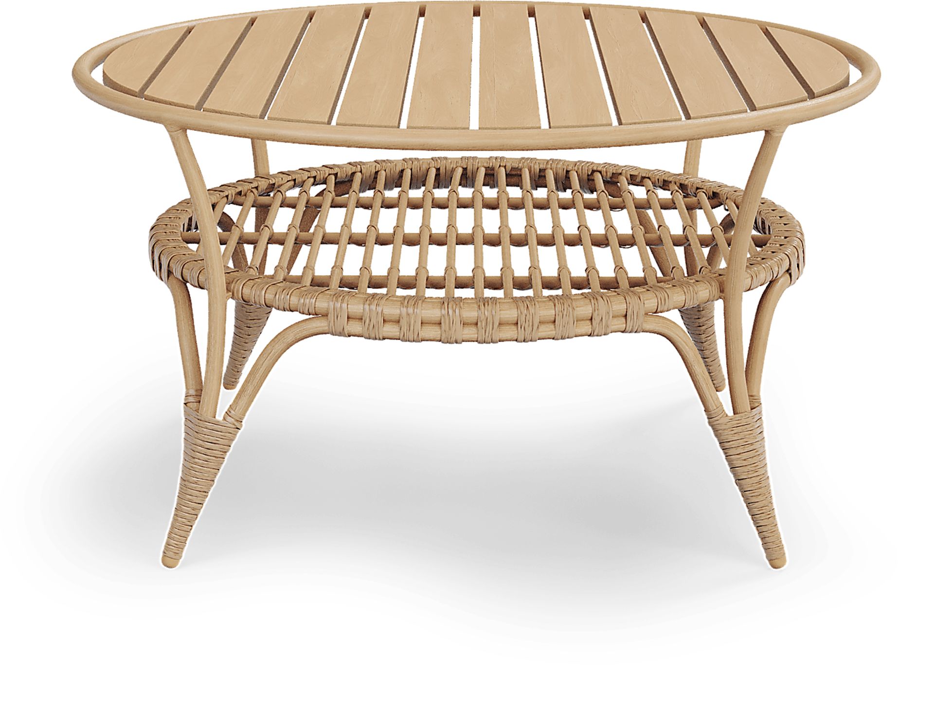Catalina Natural Outdoor Cocktail Table - Image 4
