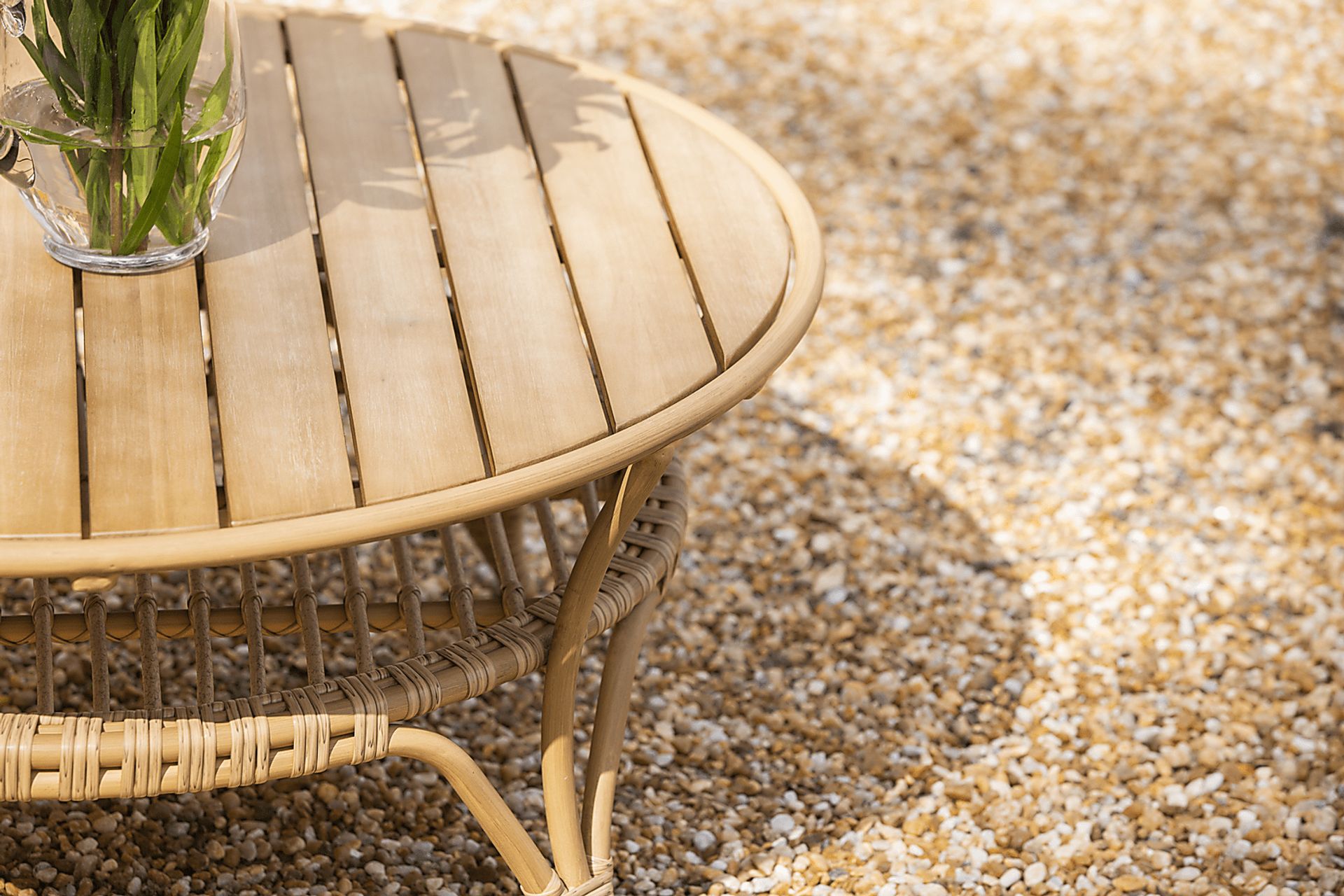 Catalina Natural Outdoor Cocktail Table - Image 5