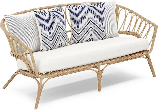 Catalina Natural Outdoor Loveseat - Thumbnail - Image 3