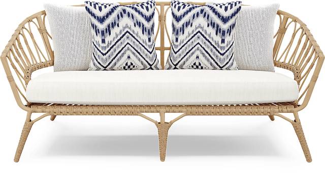Catalina Natural Outdoor Loveseat - Thumbnail - Image 1