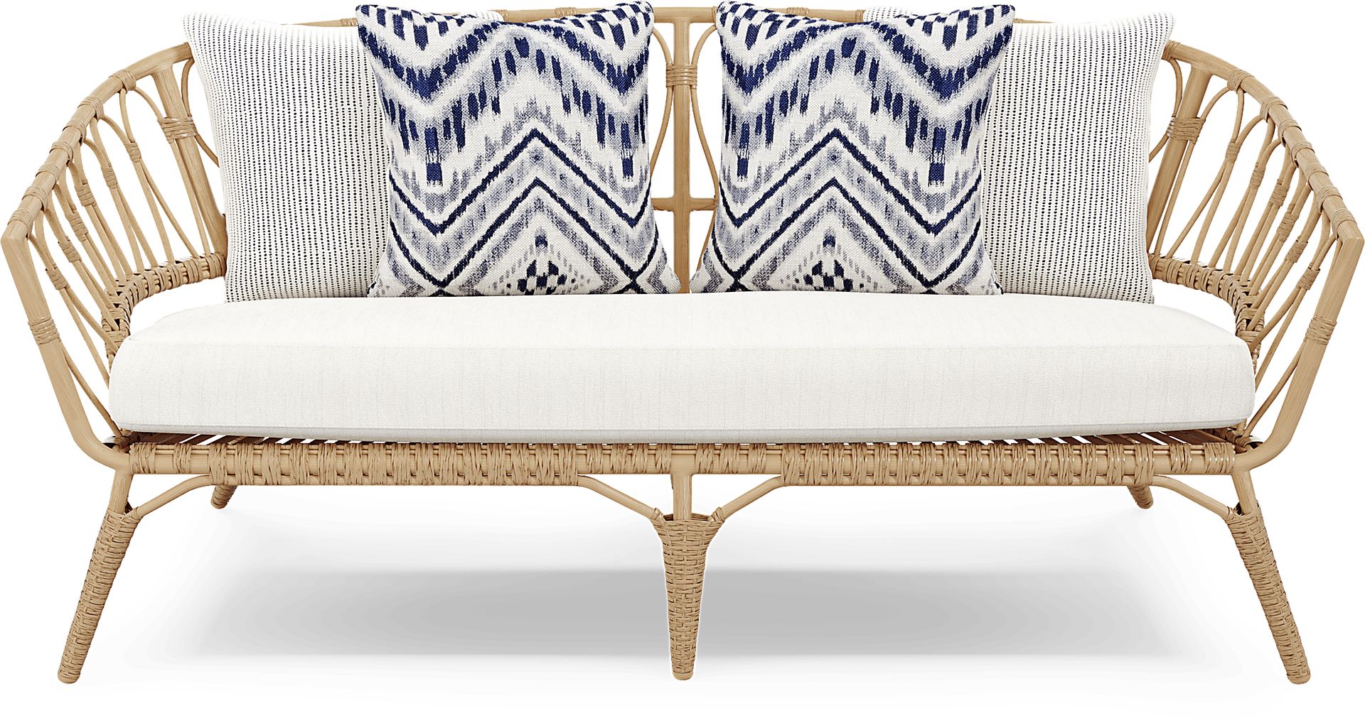 Catalina Natural 4 Pc Outdoor Seating Set - Image 2