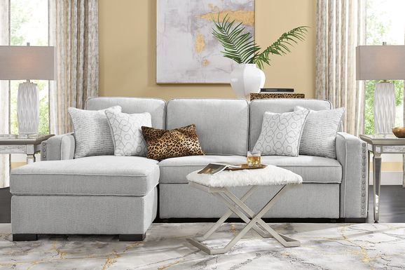 Sleeper deals sectional grey