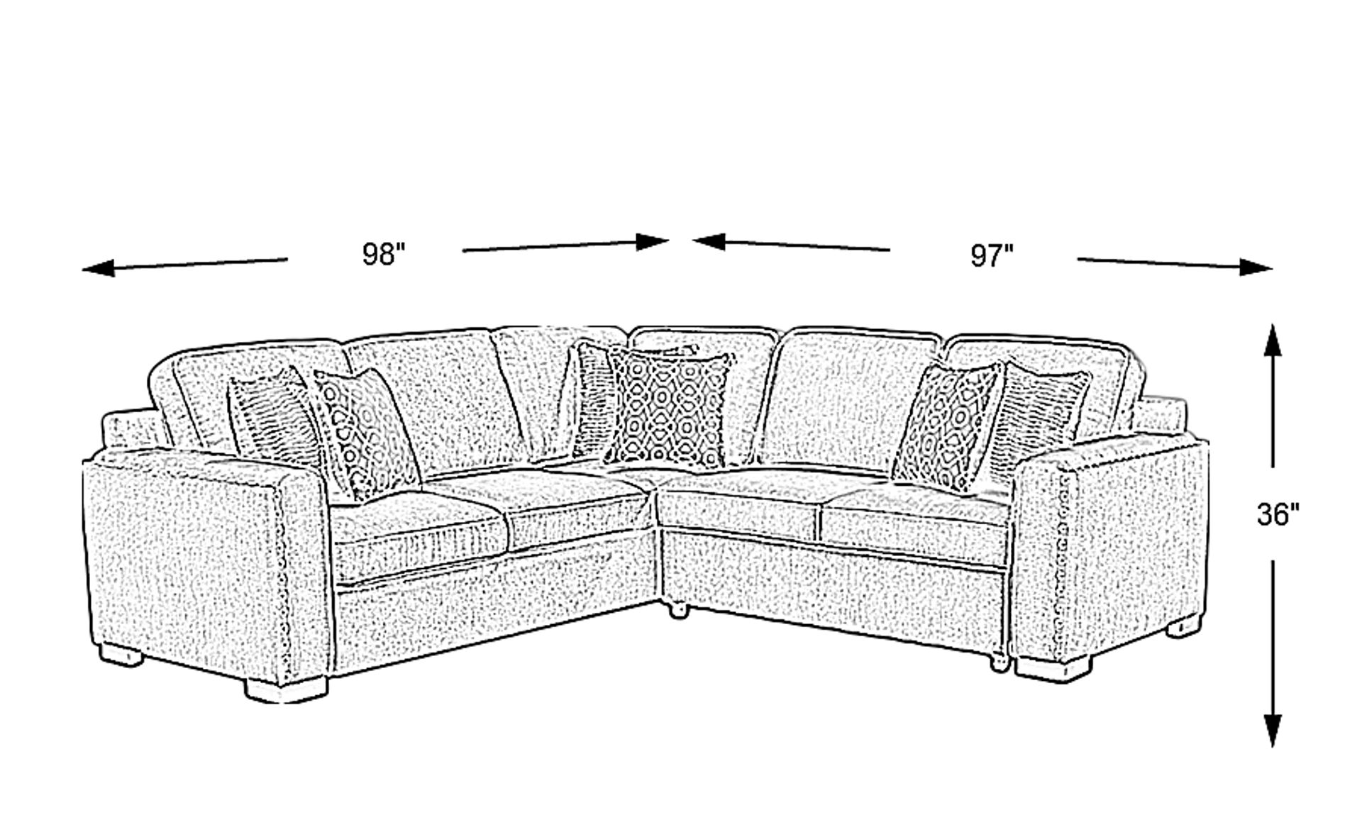 Dimension Image. Please refer to the Dimension Tab on this page for dimension details.
