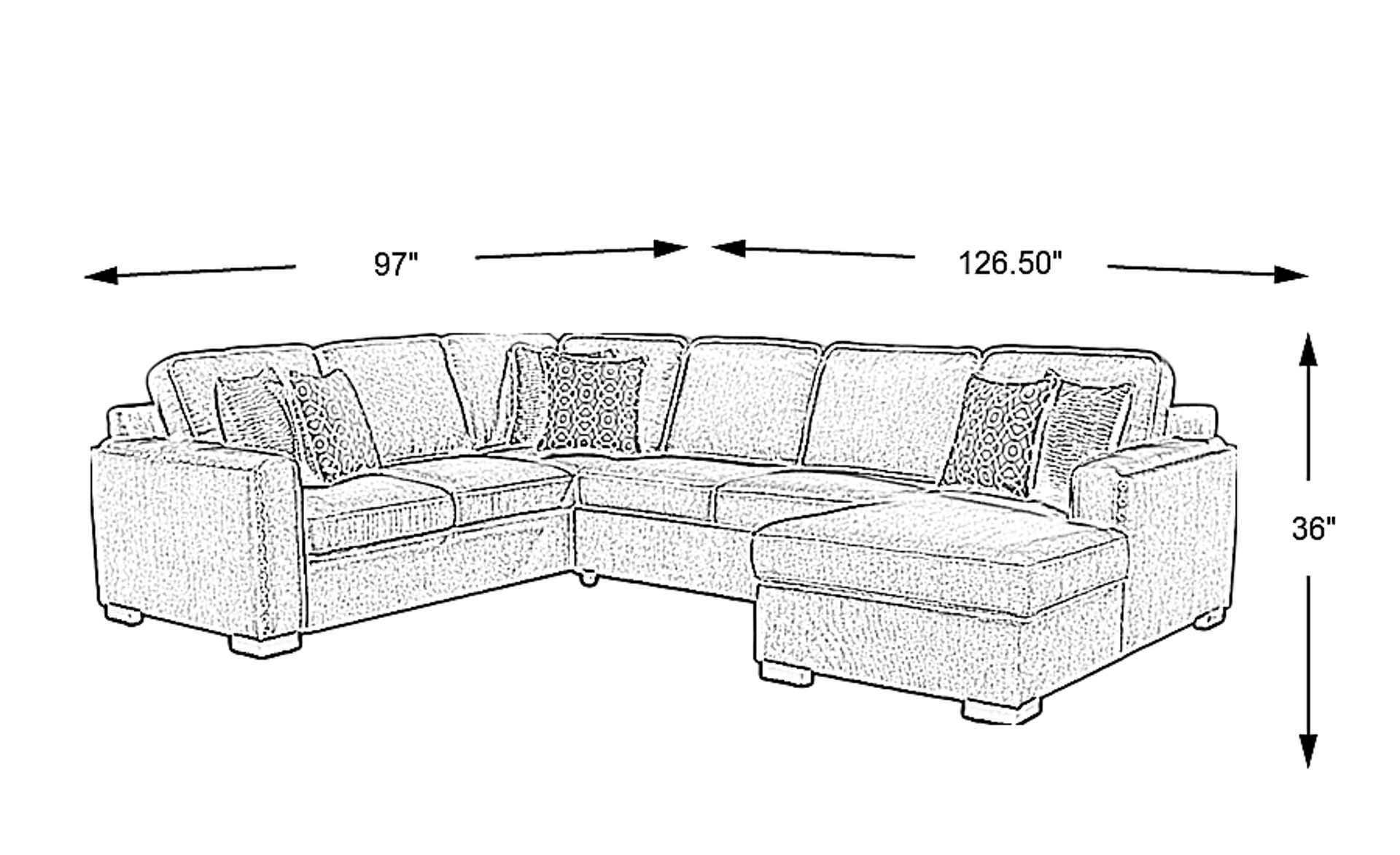 Dimension Image. Please refer to the Dimension Tab on this page for dimension details.