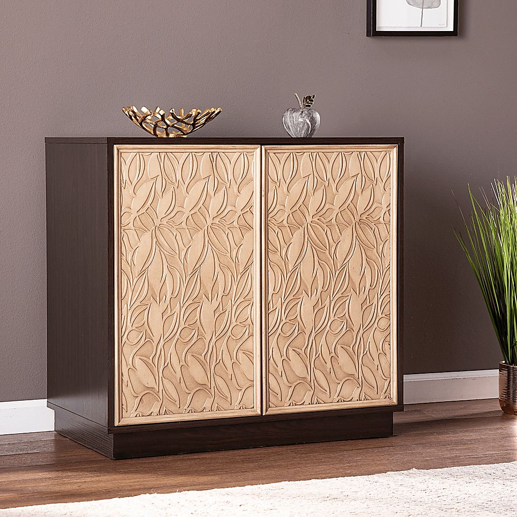 Catara Brown Accent Cabinet - Thumbnail 2