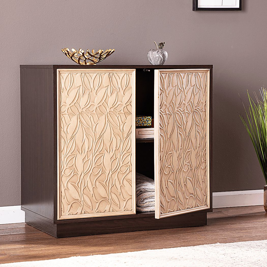 Catara Brown Accent Cabinet - Thumbnail 3