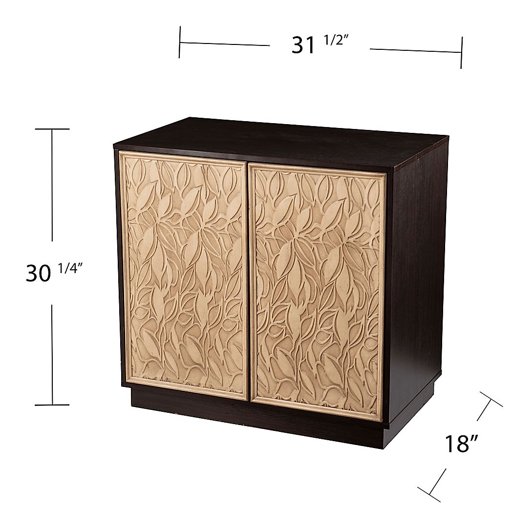 Catara Brown Accent Cabinet - Thumbnail 5