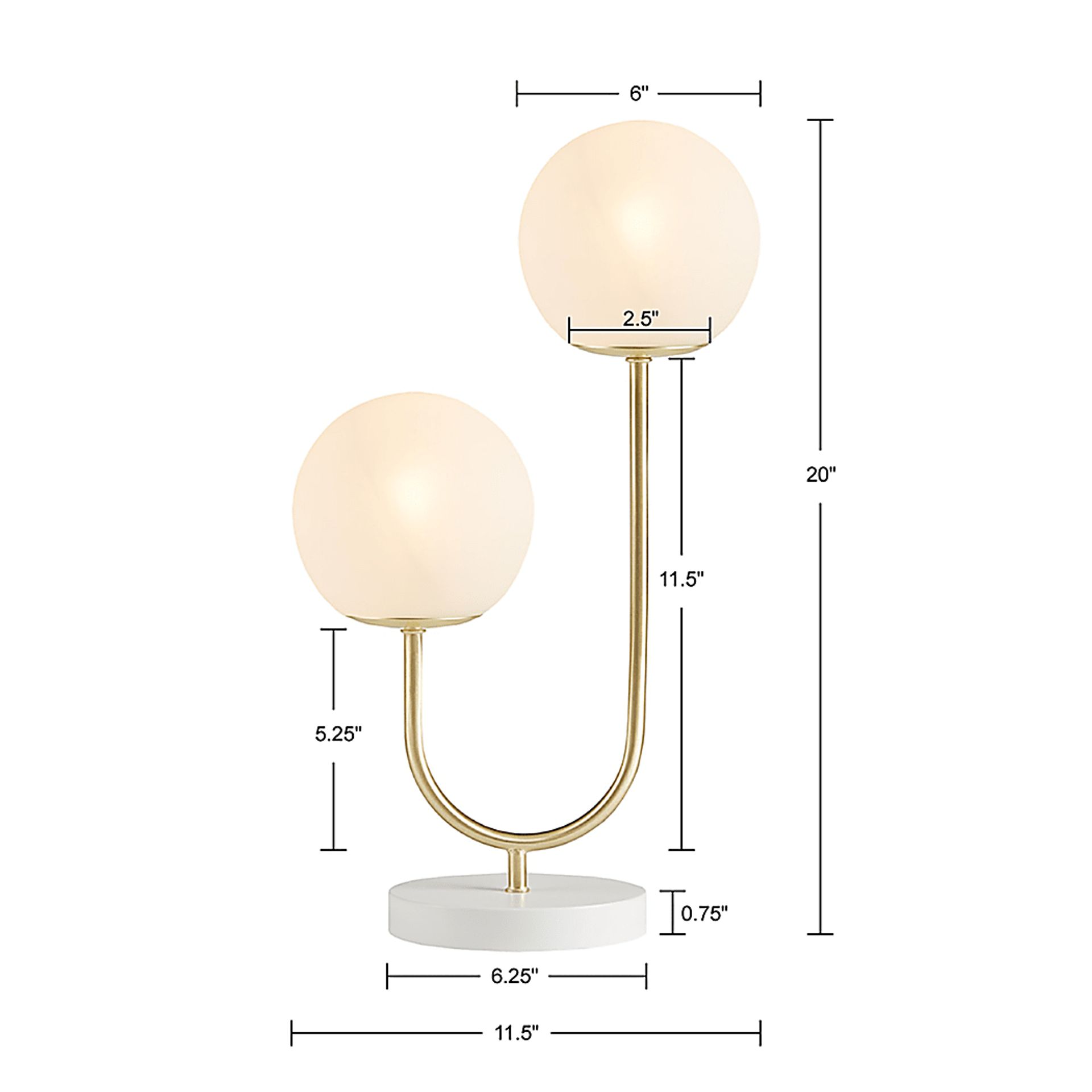 Caten Estates Gold Lamp - Image 9