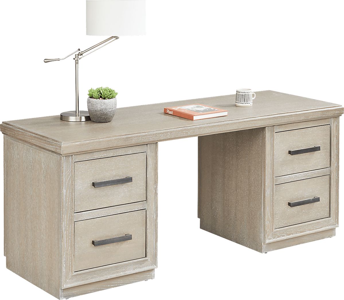 Cates Ridge Light Gray 3 Pc Desk Rooms To Go