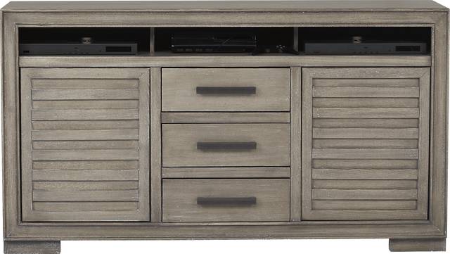 Cates Ridge Light Gray 62 in. Console - Thumbnail - Image 2