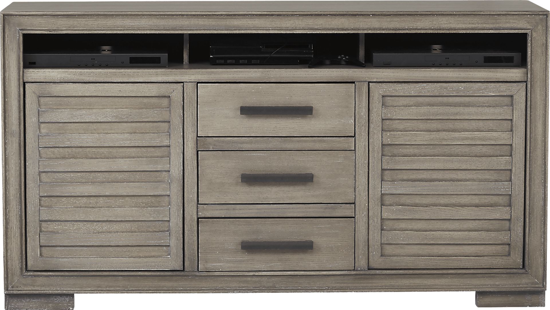 Cates Ridge Light Gray 62 in. Console - Image 2