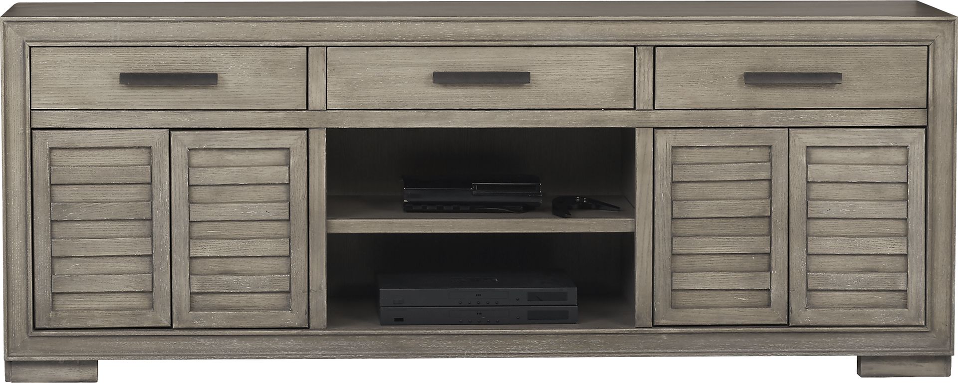 Cates Ridge Light Gray 81 in. Console - Image 2
