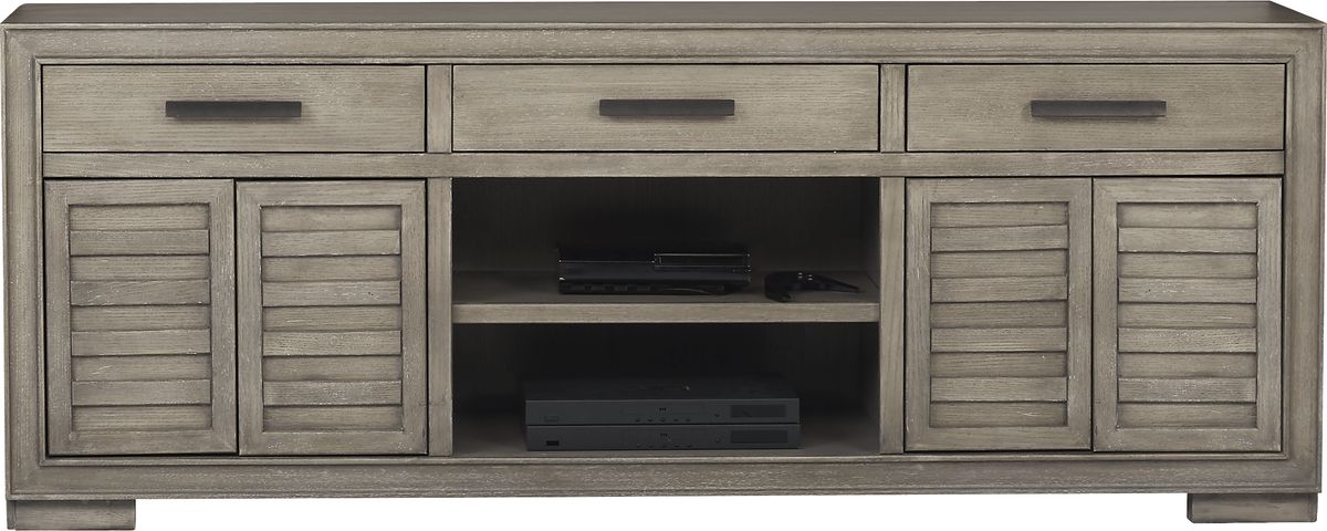 Cates Ridge Light Gray 81 in. Console | Rooms to Go