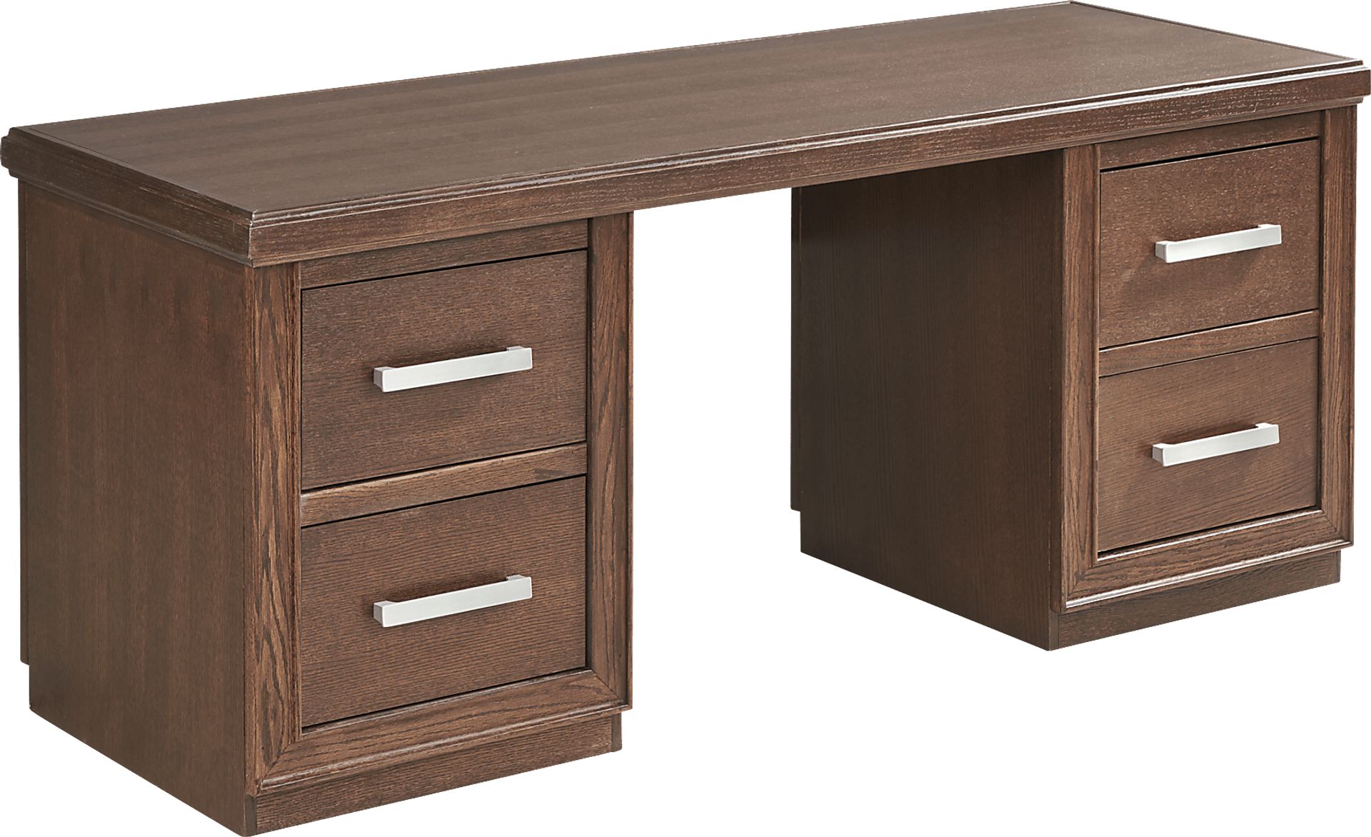 Cates Ridge Tobacco Dark Wood 3 Pc Desk | Rooms to Go