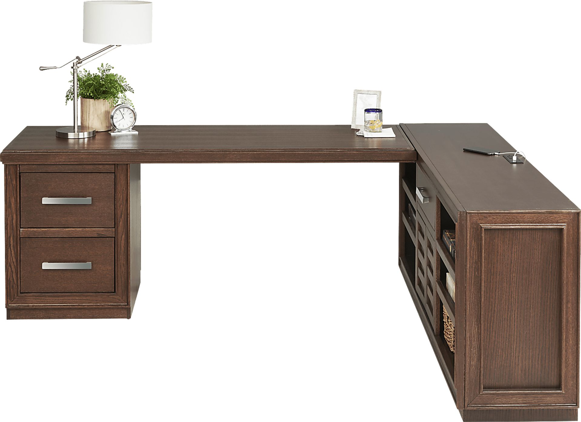 Cates Ridge Tobacco 4 Pc Desk - Image 2