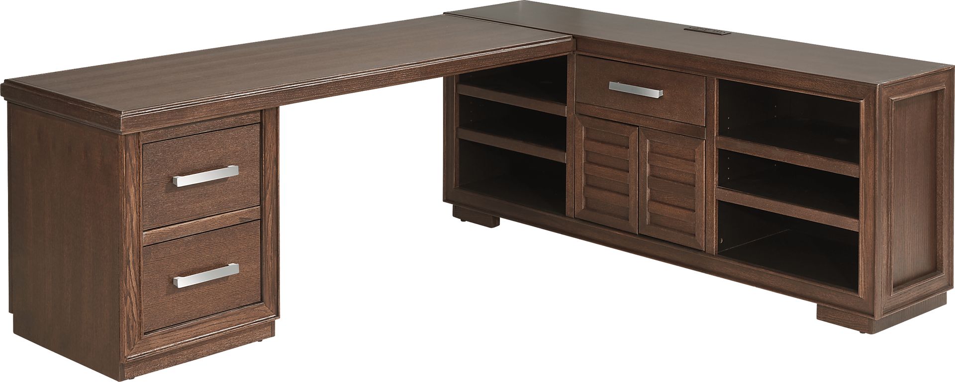 Cates Ridge Tobacco 4 Pc Desk - Image 3