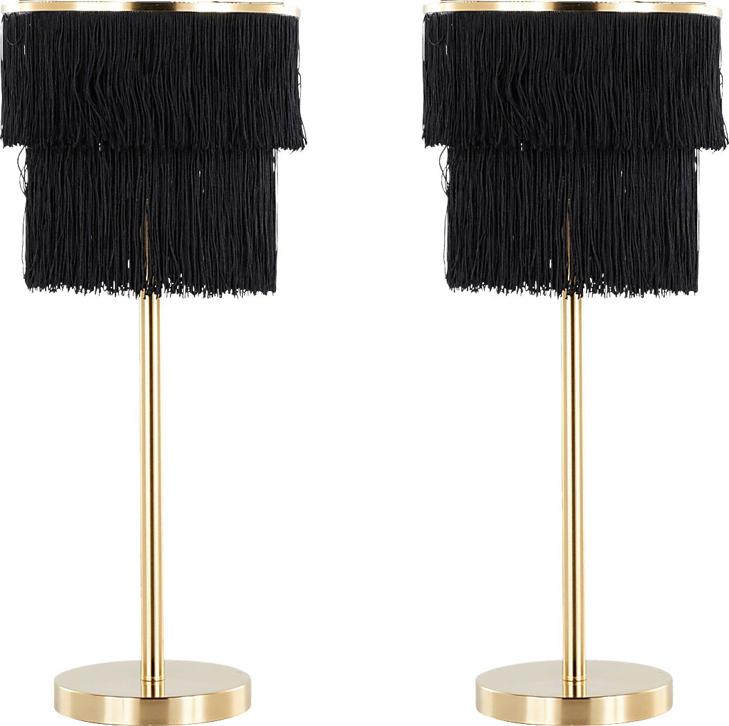Catesby Way Black Table Lamps, Set of 2