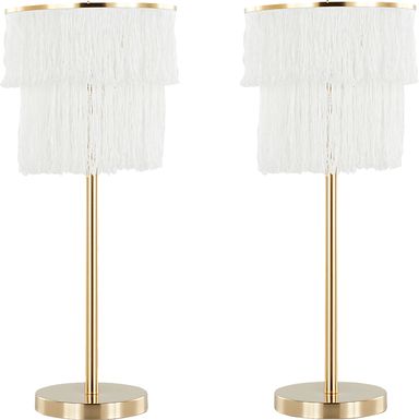Catesby Way White Table Lamps, Set of 2