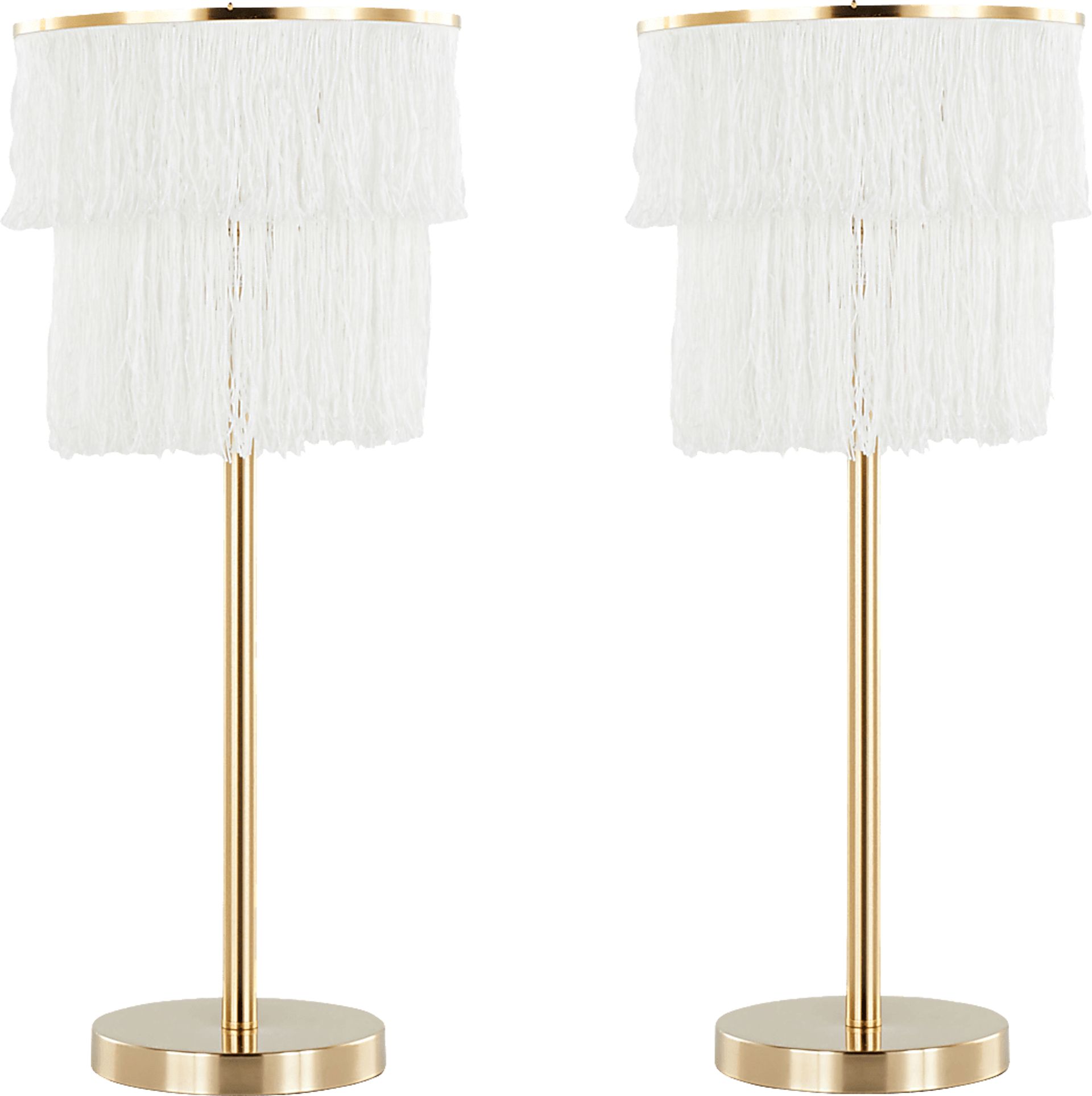 Catesby Way White Table Lamps, Set of 2 - Image 1