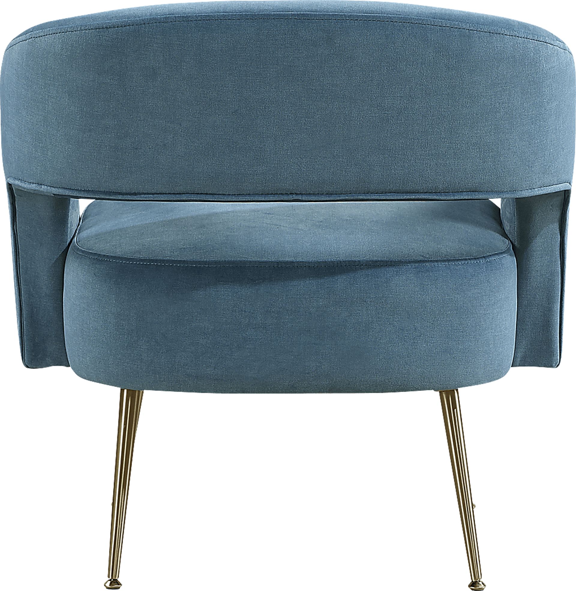 Catlea Blue Accent Chair - Image 3