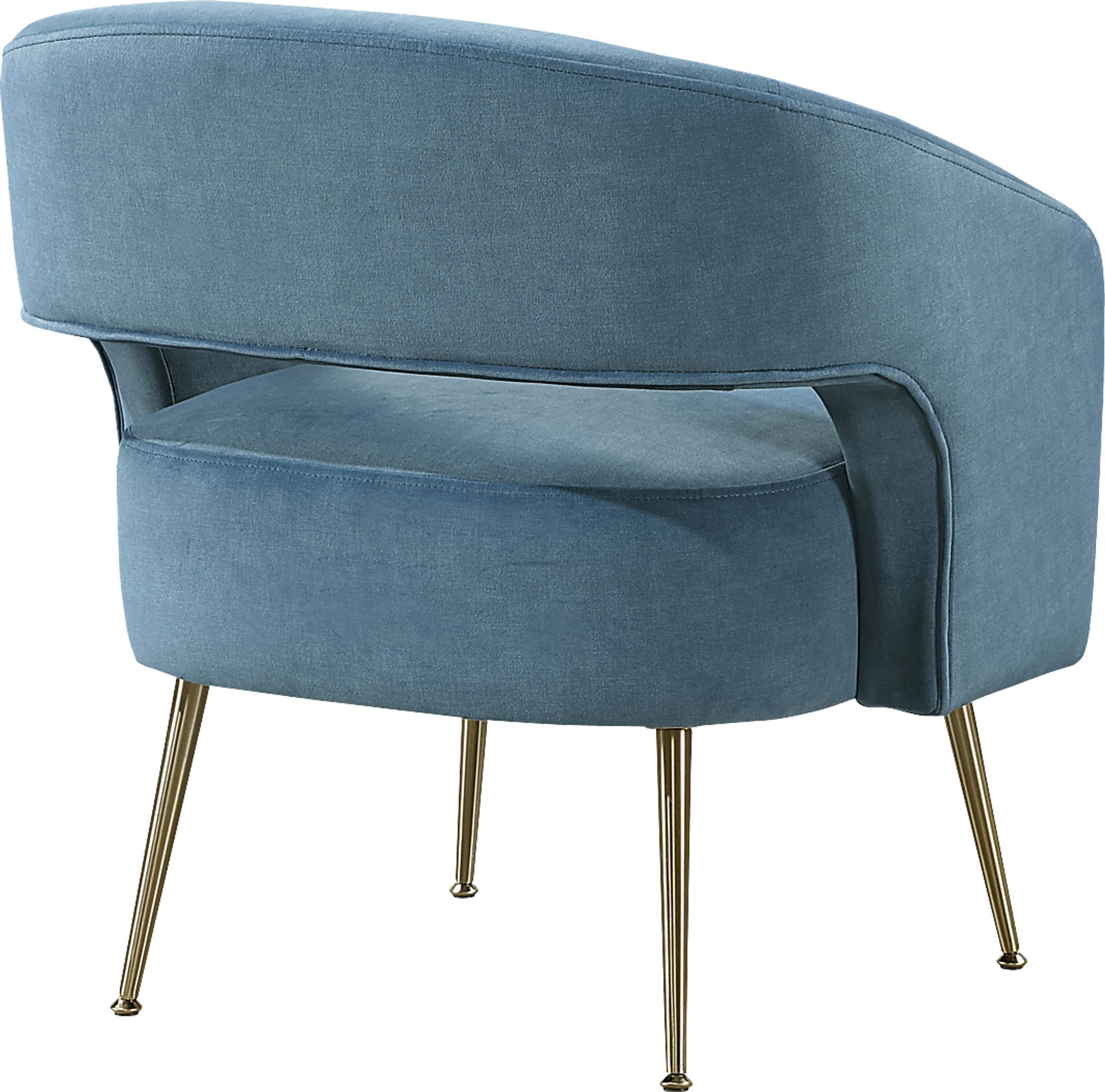 Catlea Blue Accent Chair - Image 4
