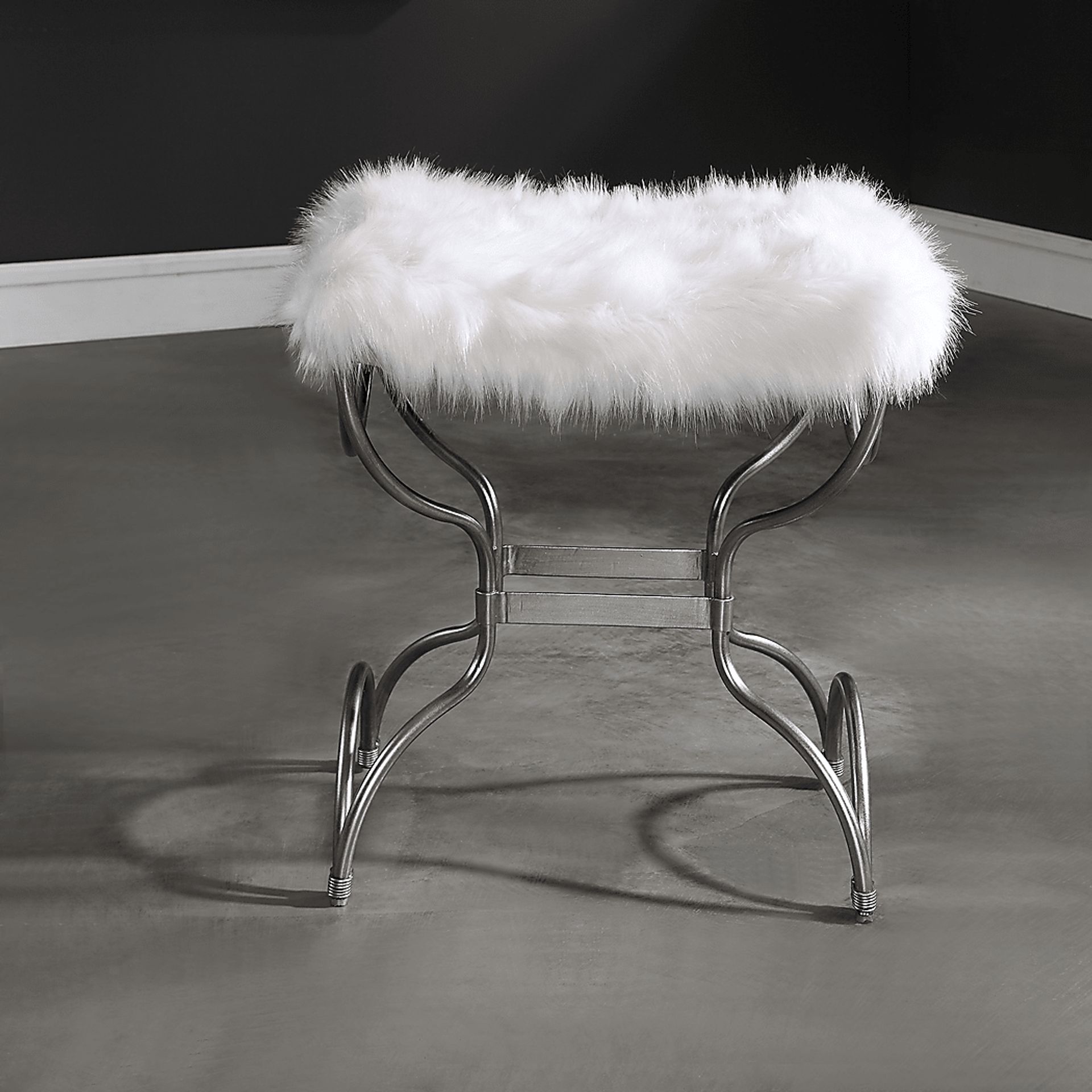 Catlett White Accent Bench - Image 3